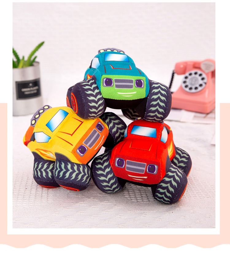 Manufacturer Wholesale Off-Road Vehicle Plush Toy Car Pillow Cute Doll Little Boy Birthday Gift Claw Machine Prize