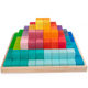 Children's Educational Basswood Pyramid Building Blocks suit Large Particle Basic Early Education Intelligence Toys