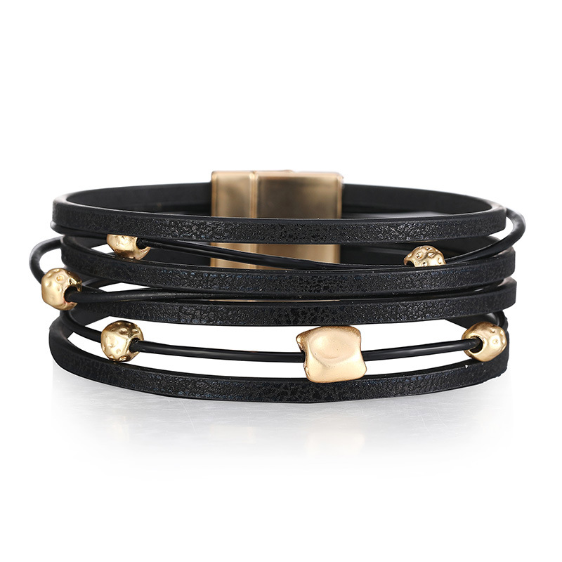 Bohemian Geometric Pu Leather Women's Bracelets display picture 5