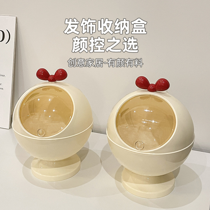 发饰收纳盒创意女生精致发圈发绳发夹大容量发箍首饰皮筋饰品盒|undefined