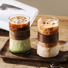 Bincoo高硼硅玻璃透明简约加厚单层杯喝水杯耐高温家用玻璃咖啡杯