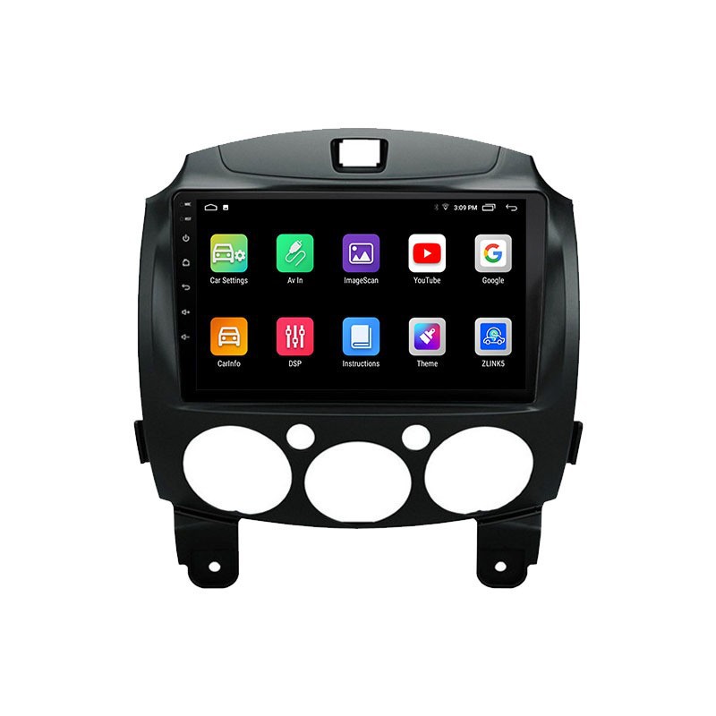 Suitable for 07-13 Mazda 2 Android large screen navigation GPS Bluetooth reversing image Carplay 3