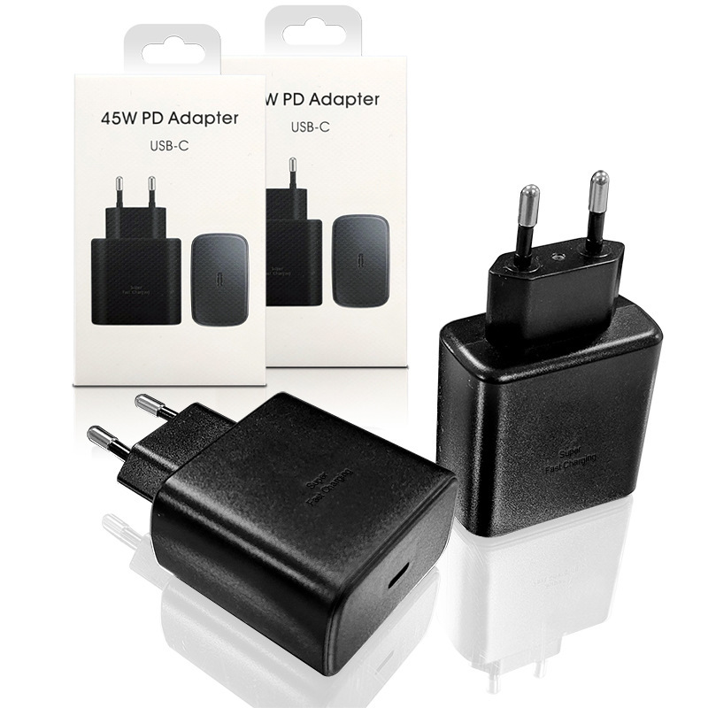 45W Fast Charger Set with Charging Cable Pd USB C Charging Head Suitable for Samsung Series Mobile Phones
