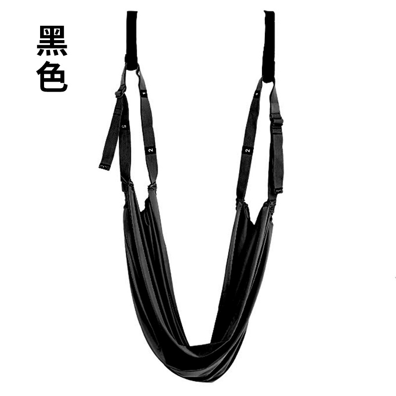 空中ヨガロープ一字馬開股弾力ヨガベルト倒立ロープストレッチベルト