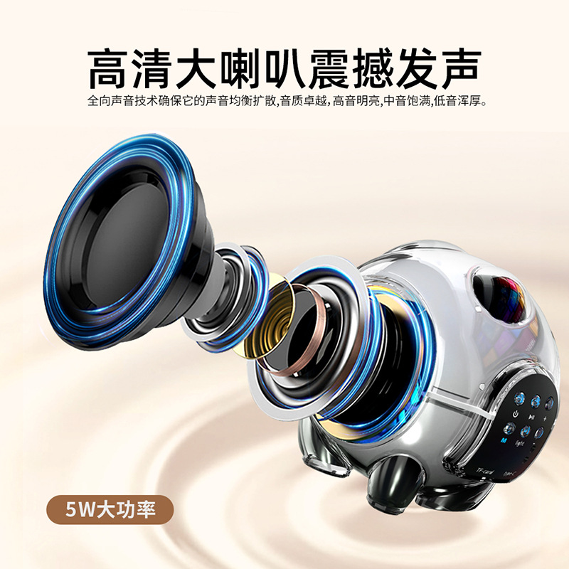 AVWOO艾吾熊貓超萌無線藍牙音響K歌聲卡一體音箱小型便攜式重低音