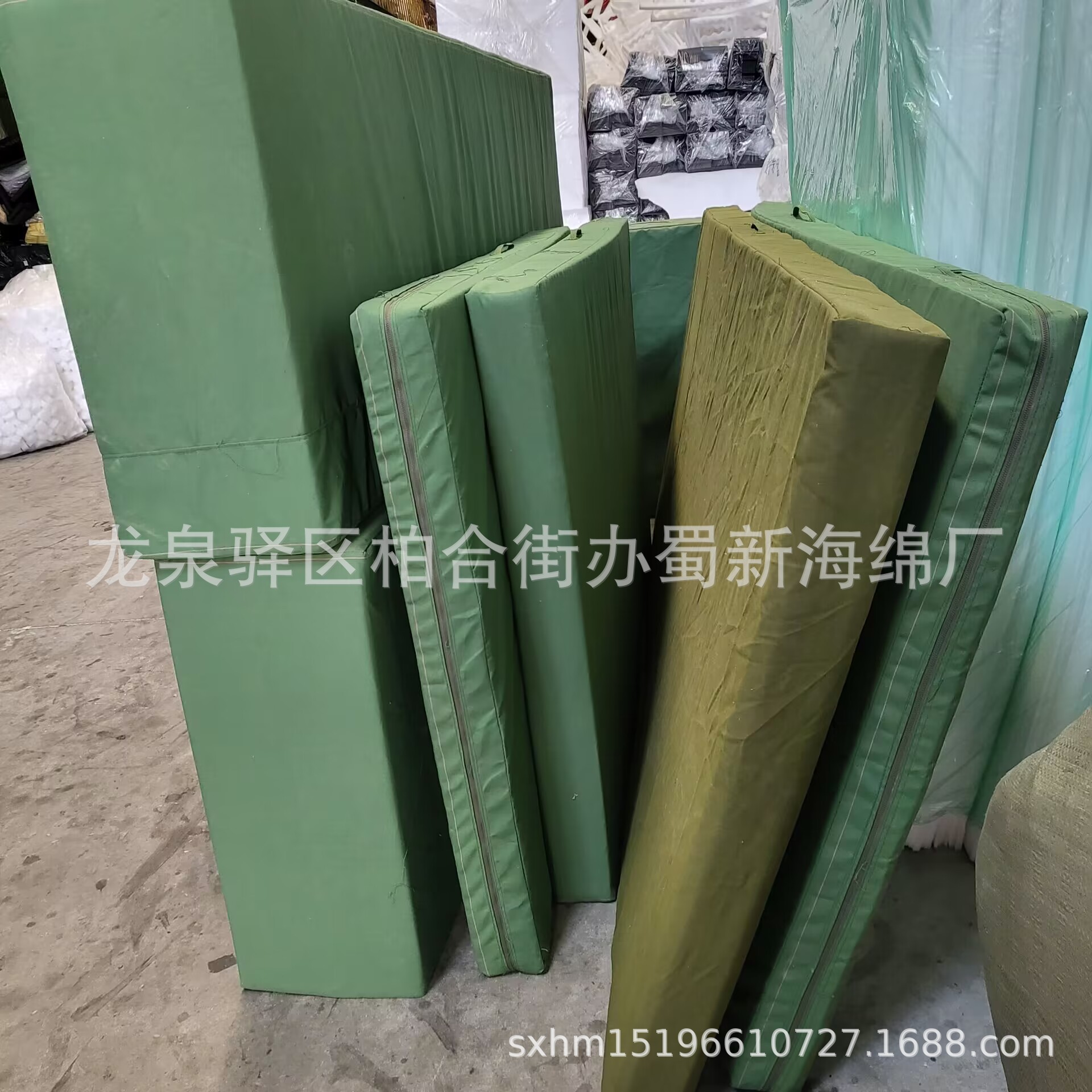 厂家供应帆布套高密度运动垫子/帆布套攀岩垫子/逃生垫子