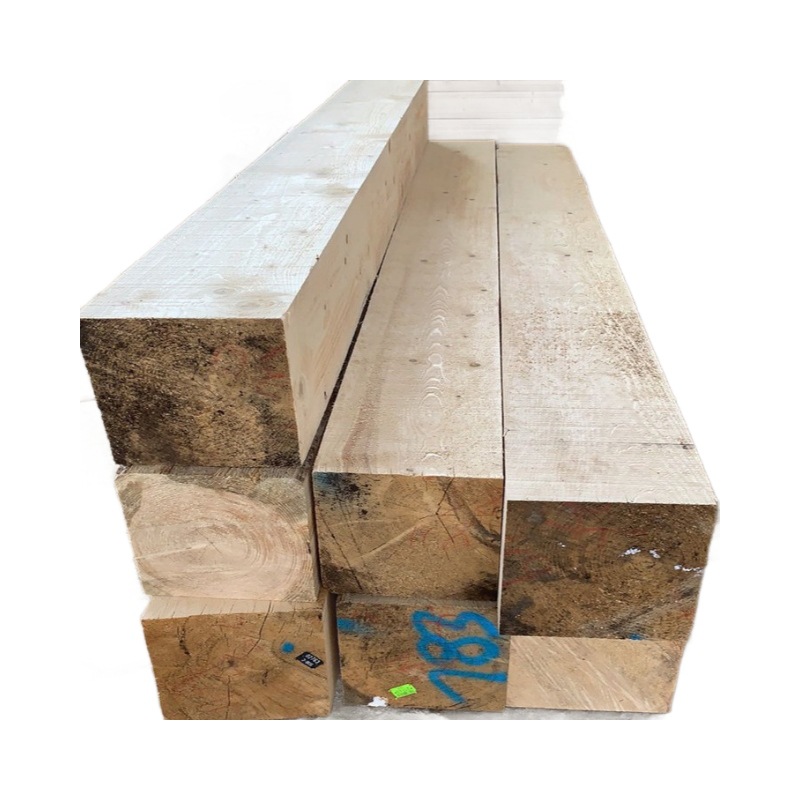 Construcción de especificaciones completas de madera cuadrada fábrica de madera de almohadilla de carbón para ferrocarril de carbón