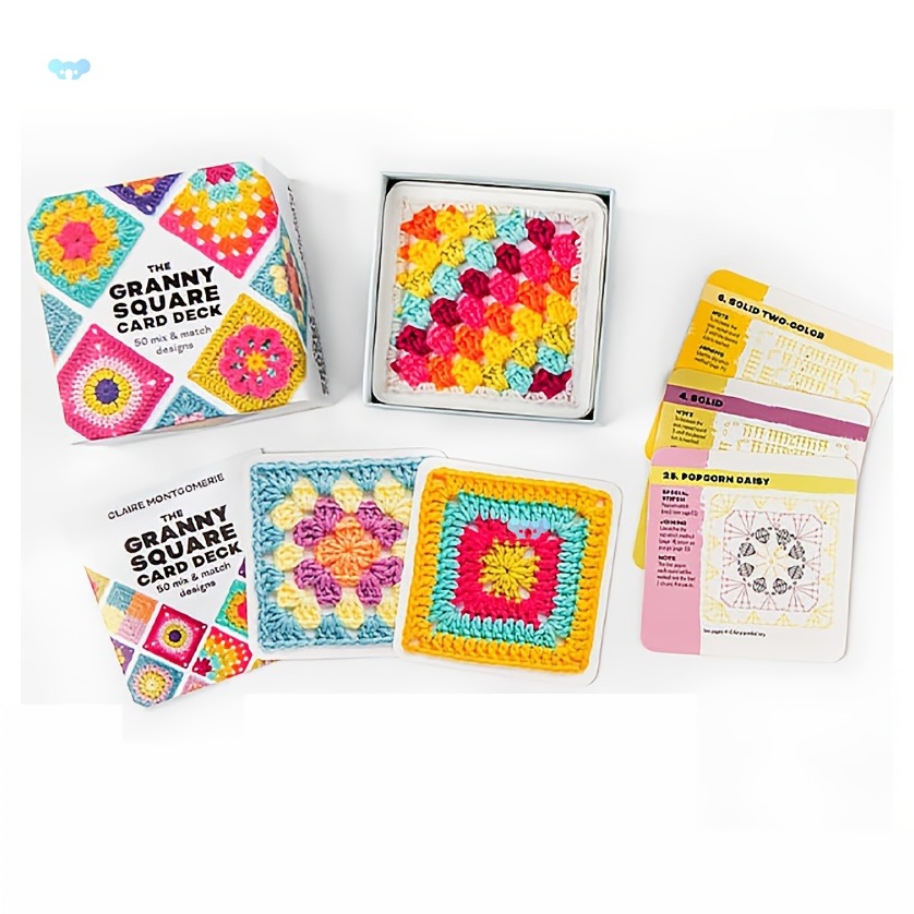 A Crochet Granny Squares Kit For Beginners 50 Mixed钩针