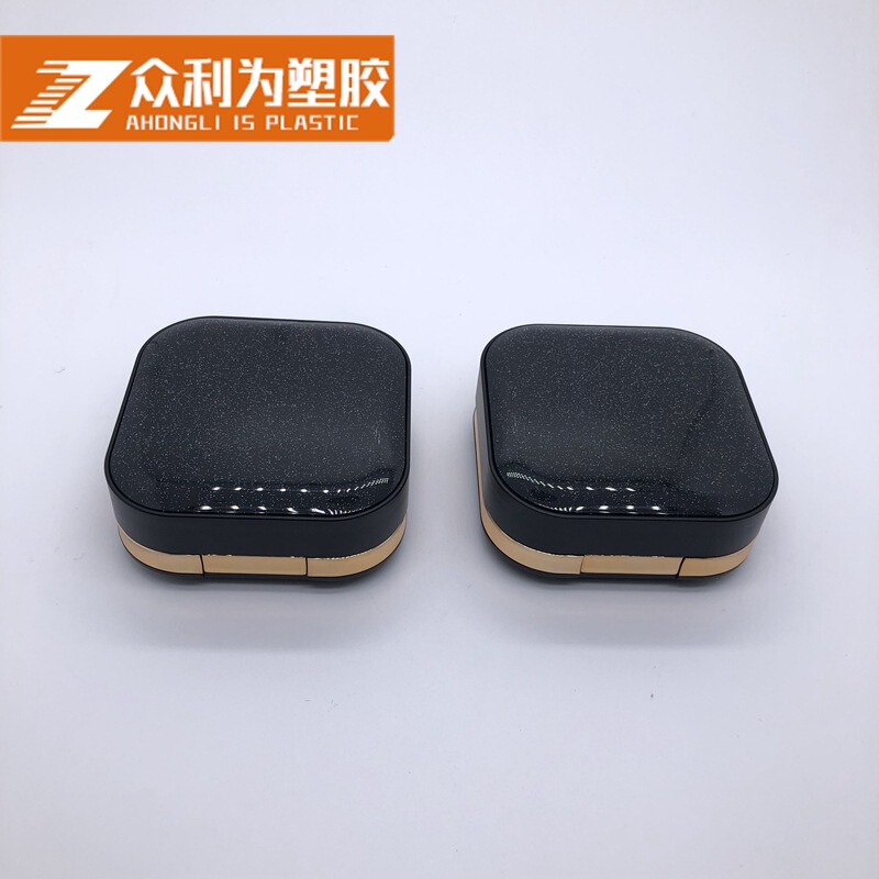 New Square Star Top Snap Flip Cover Air Cushion Box Concealer Brightening Repair Sunscreen Sub-packing Box Material Set Z