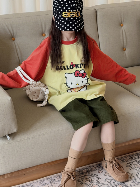 Children's corduroy Japanese trousers for men and women