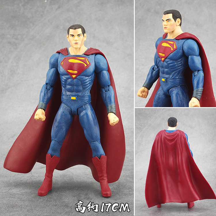 Superhéroes justicia unida acero Batman guerra superman puede hacer a mano modelo de muñecas adornos