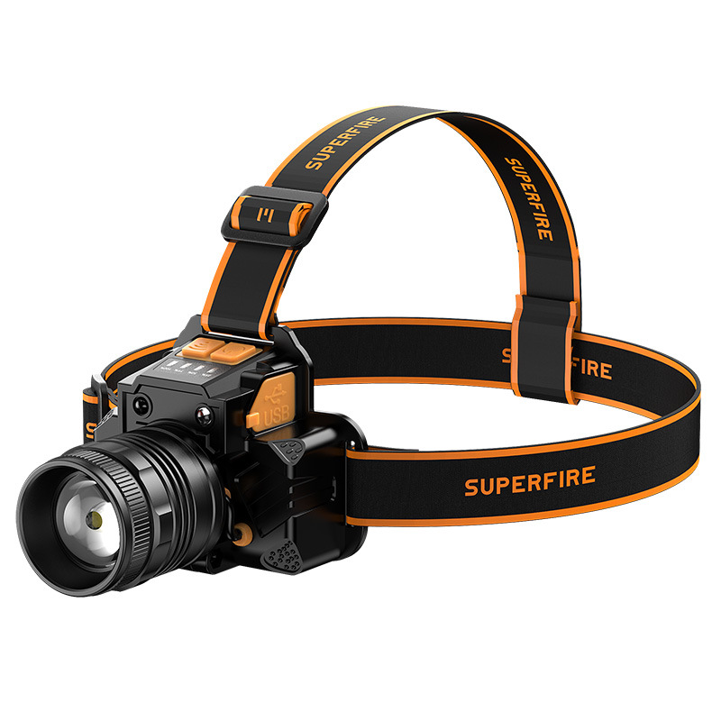 Fábrica personalizada HL58 nueva iluminación al aire libre de 10W luz alta carga zoom led logo de faro