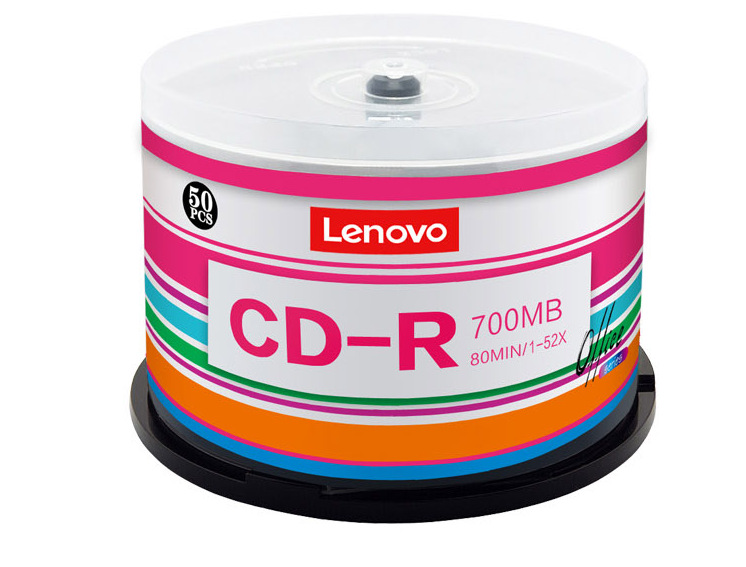 联想cd光盘VCD光盘MP3刻录光盘700MB空白盘cd-r刻录盘车DVD