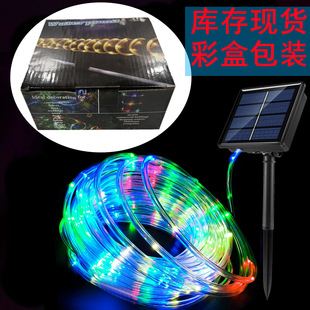 �S��ֱ�N100led̫��ܹ��ӟ����~�������ӟ�PVC�ʺ��rope light
