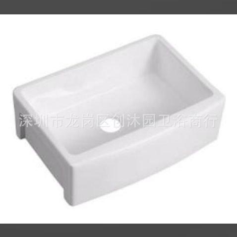 レトロなアメリカの台所の耐火物の陶磁器の水槽の大きい単槽の白い前置版の埋め込み式の野菜のたらいの皿洗いの池|undefined