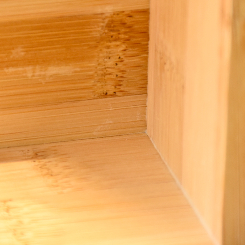 Venta directa de fábrica sala de estar dormitorio simple restaurante Hotel servilleta caja de pañuelos impresa con láser logotipo caja de pañuelos de Bambú