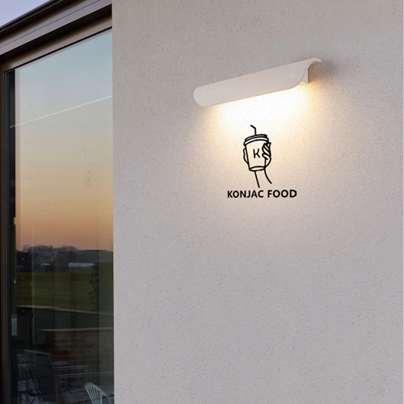 Wall Lamp Tile Villa Wall Lamp Outdoor Waterproof Store Sign Decoration Cement Frosted Stone Entrance Door Wall Lamp