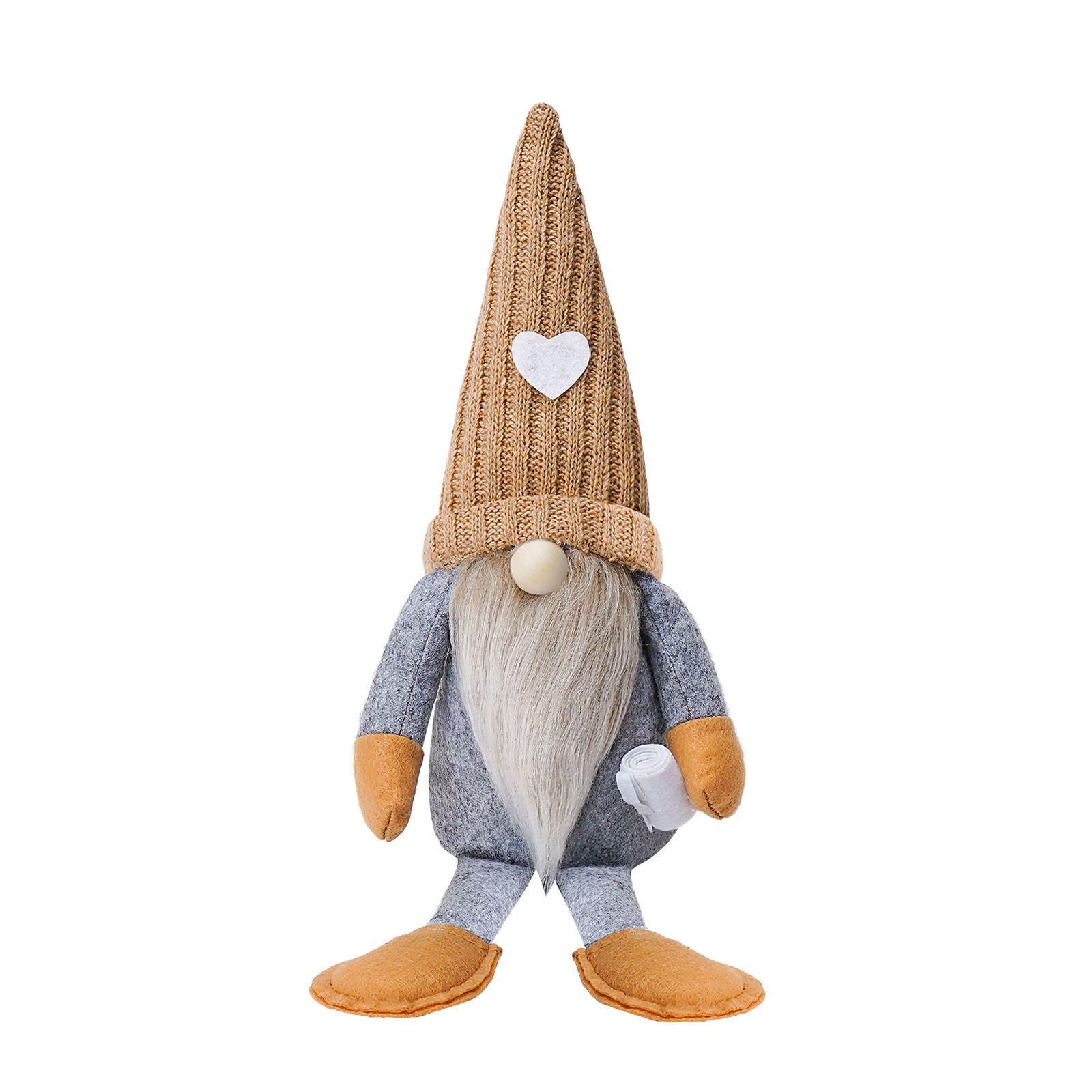 Transfronterizo nuevo café muñeca sin rostro amor sombrero de punto café pierna larga Rudolf muñeca decoración adornos