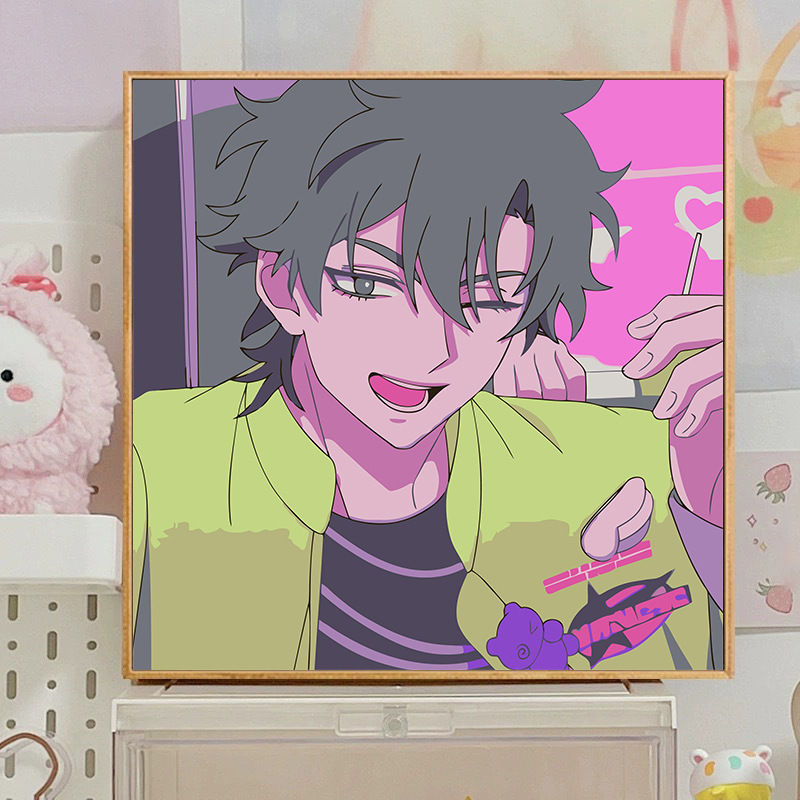 宮崎駿デジタル油絵DIY手描きぬりえ夏目友人帳ポニョ二次元アクリル画インスタ風|undefined