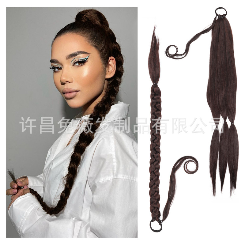 Wig Ponytail Women's Wrapping Fashion Fake Hair Popular Chemical Fiber Braid Hair Twig