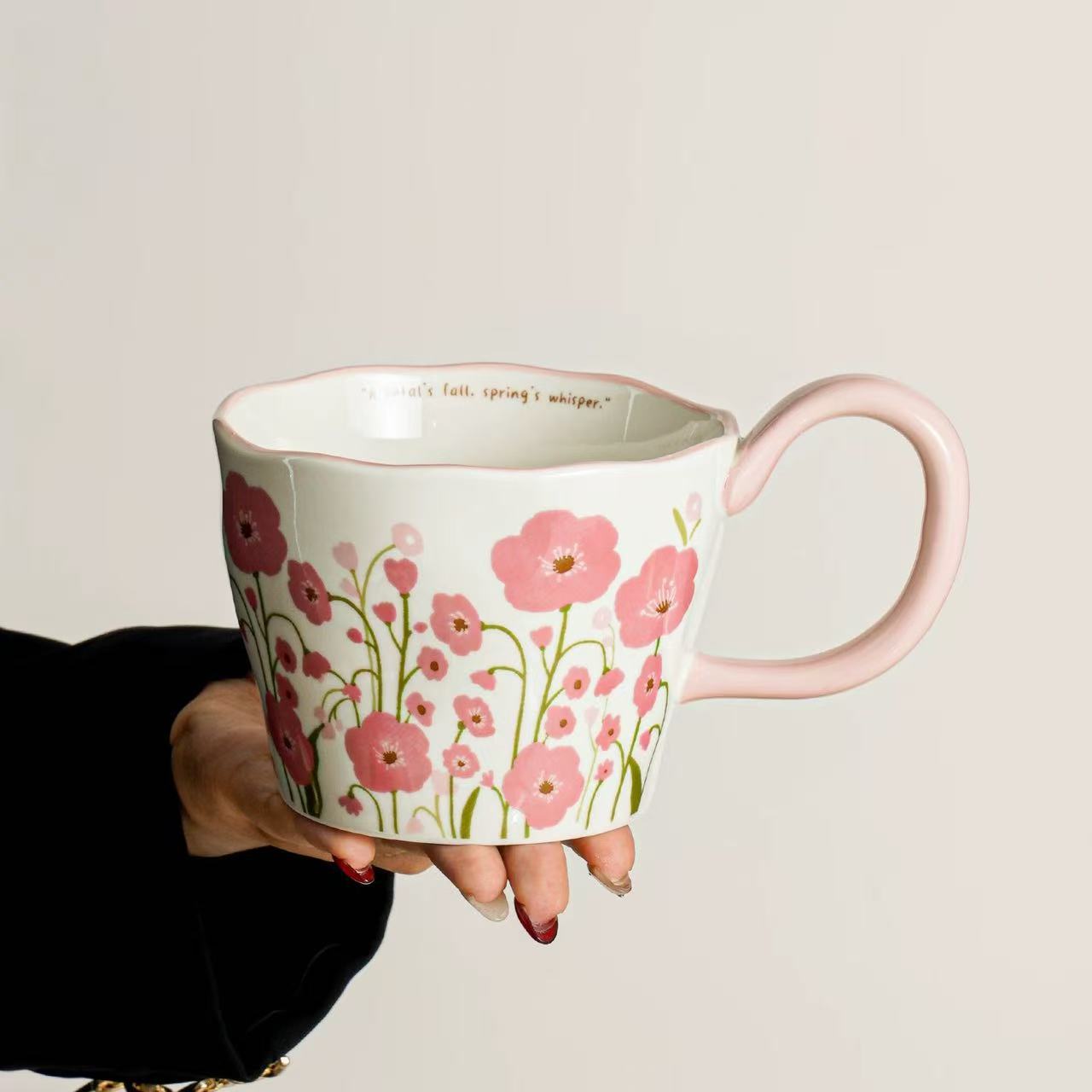 Tazas de cerámica de gran capacidad de tazas de agua de pareja de alta calidad tazas de café de oficina de mujeres tazas de té