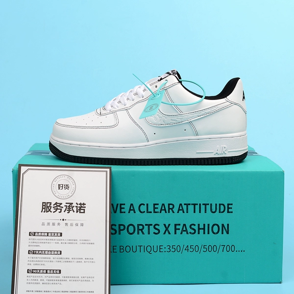 黑 Putian Shoes Air Force Black and White Switting Men and West Men and Women's same models ░