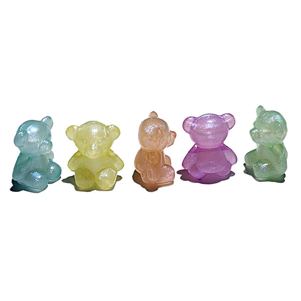 Creamy acrylic beads handmade