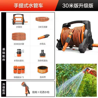 Water Pipe Car Wash Water: High pressure car wash water gun - satchel-type-water-pipe-truck-30m-upgraded-version