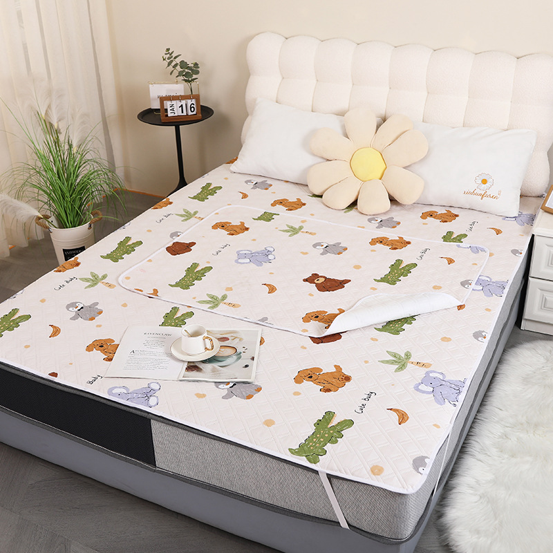 Gran por mayor almohadilla de orina para bebés cama impermeable lavable almohadilla de orina confortable permeable a la tía colchón de fuga lateral