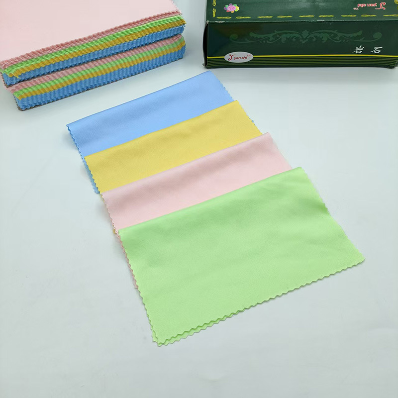 Aguja de fibra suave Tela de tres gafas Teléfono móvil Joyas Cámara Tela limpia Tela fresca de ojos de cuatro colores Tela limpiadora