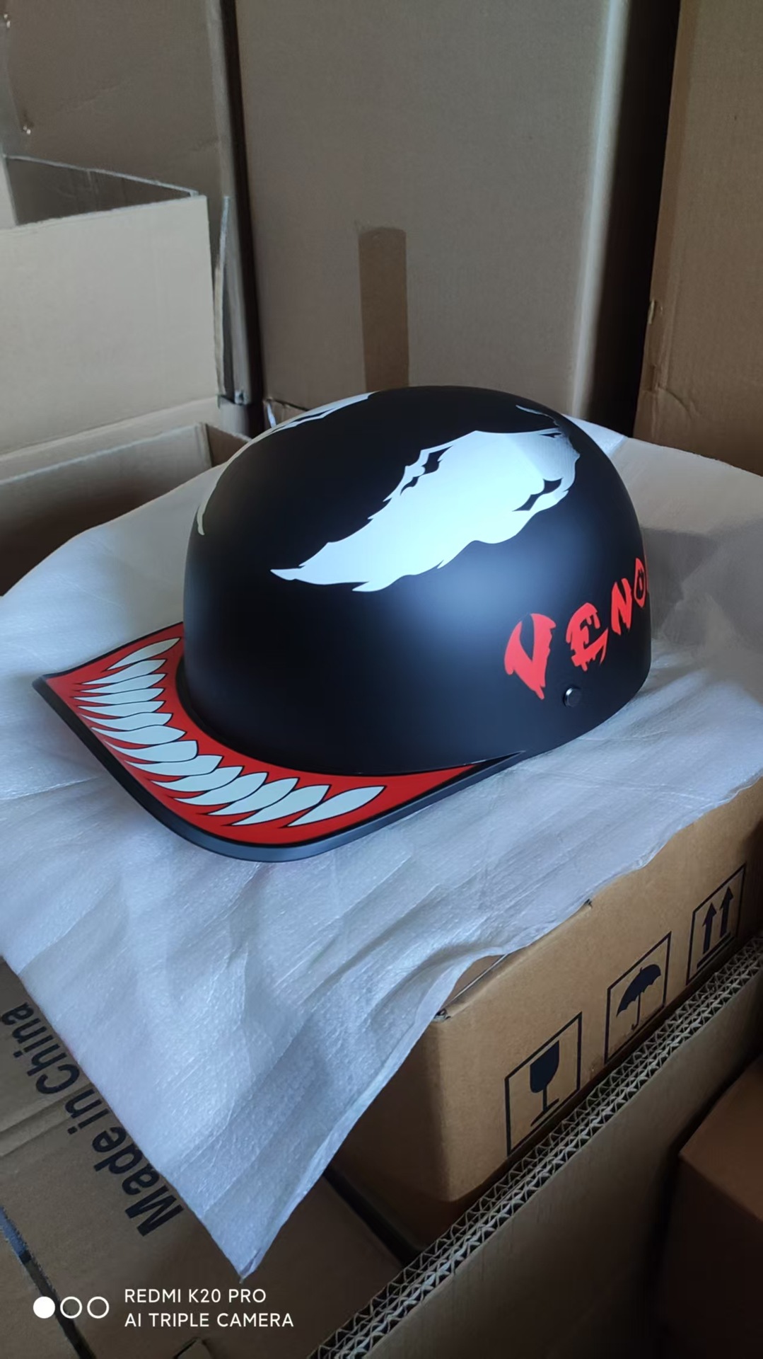 Electric Motorcycle Helmet, Diàndòngchē Motosiklet kaskı (dəbilqə) - black-m