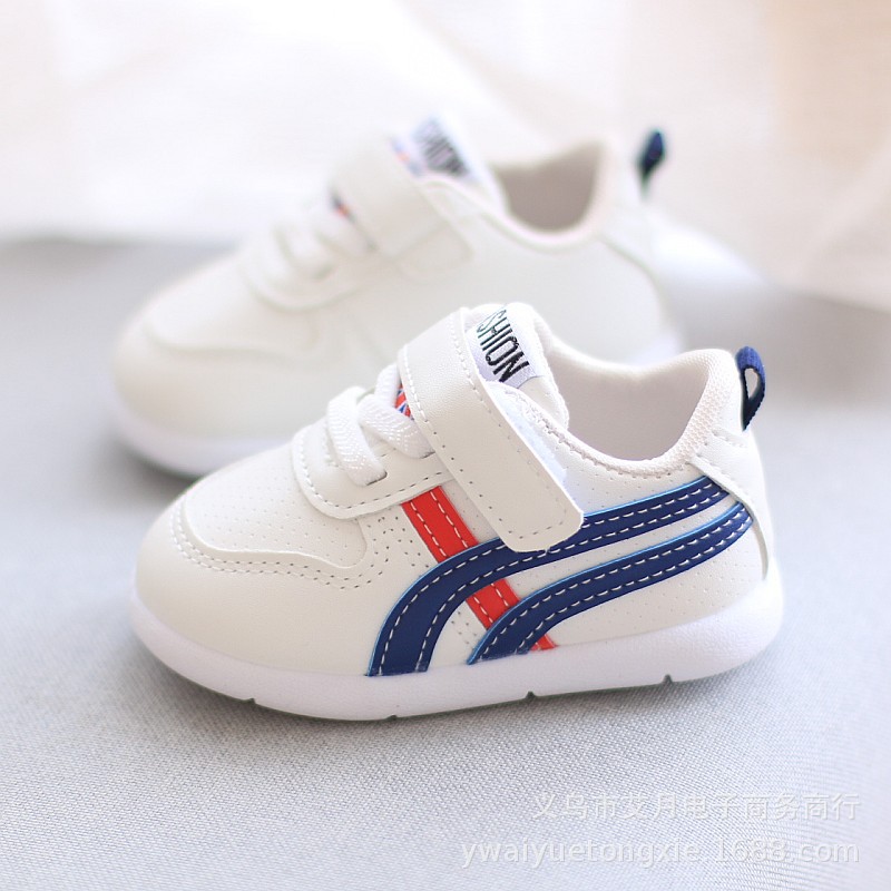 Children's shoes boys and girls baby whi...