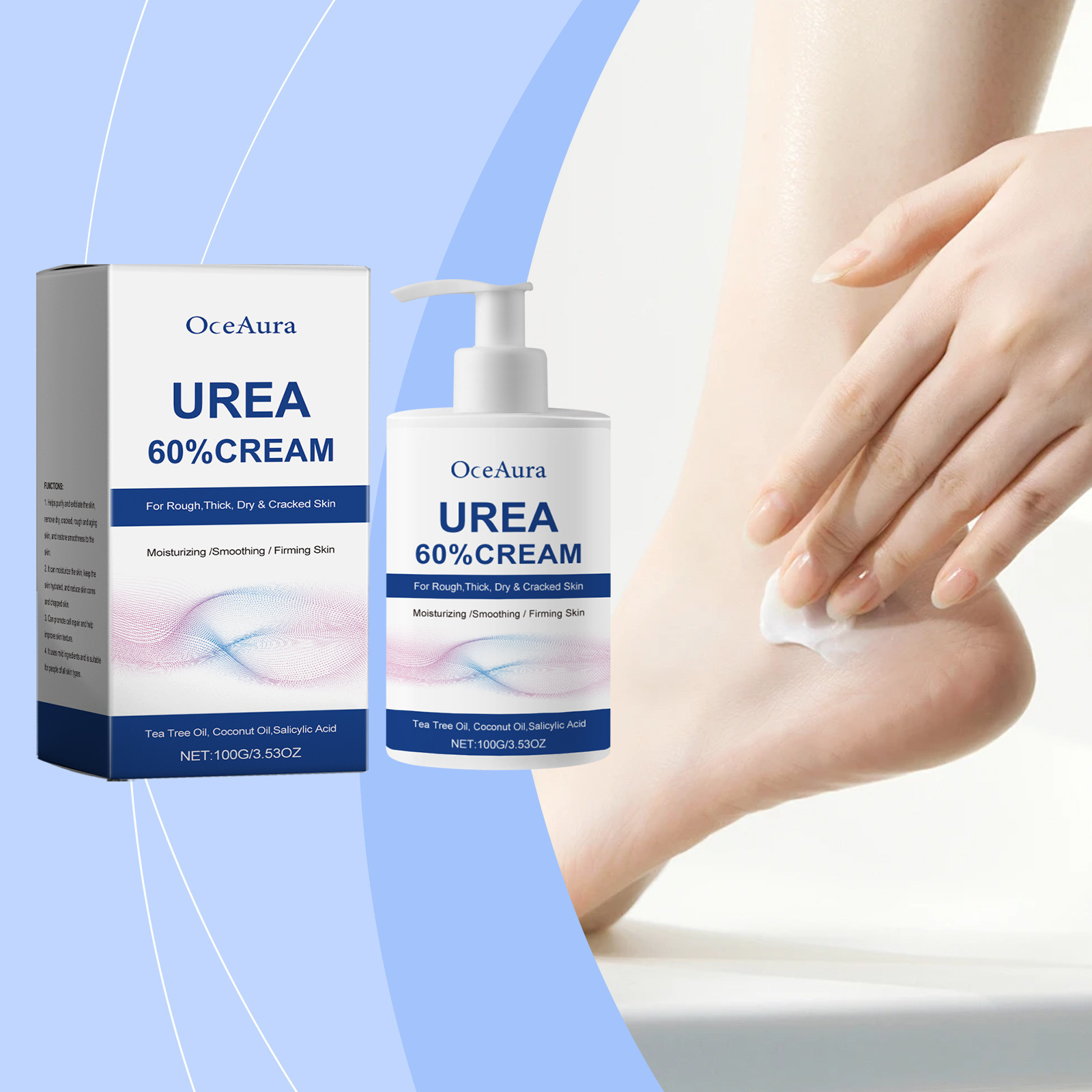 OCEAURA Medical nutritious exfoliating moisturizing foot cream