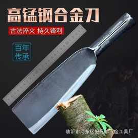 高锰钢农用镰刀 户外加厚砍竹砍树砍柴割草刀 农用工具户外砍柴刀