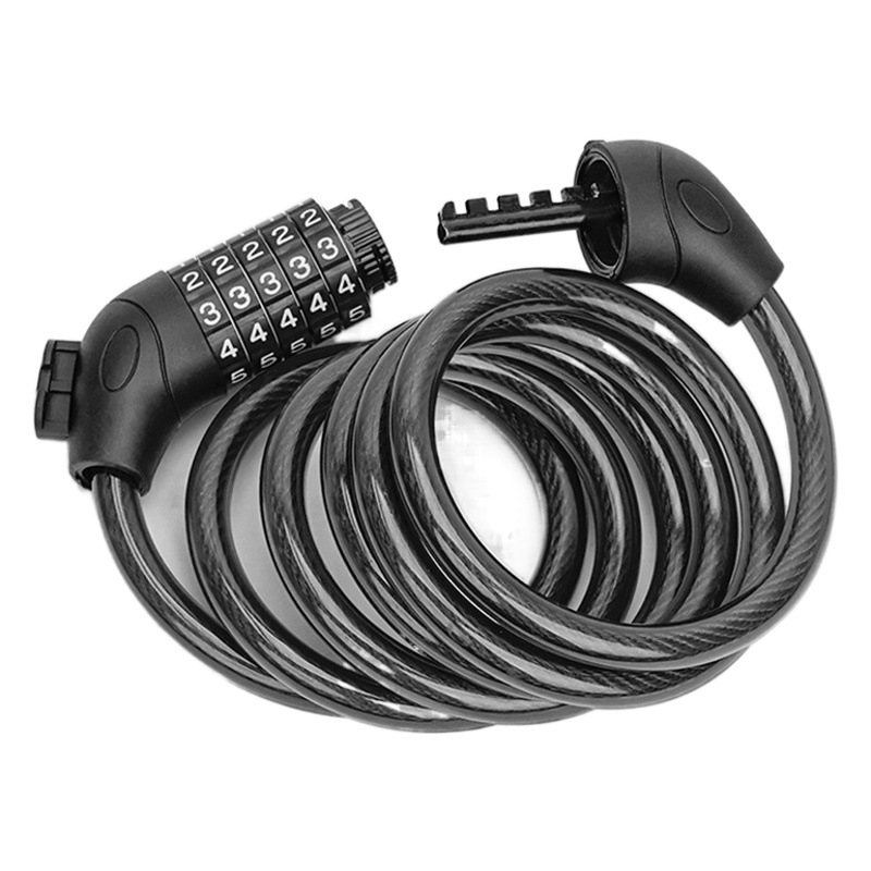 自転車ロック暗証番号ロック4位5位盗難防止携帯電動車ロックマウンテンバイク電気自動車部品チェーンロック