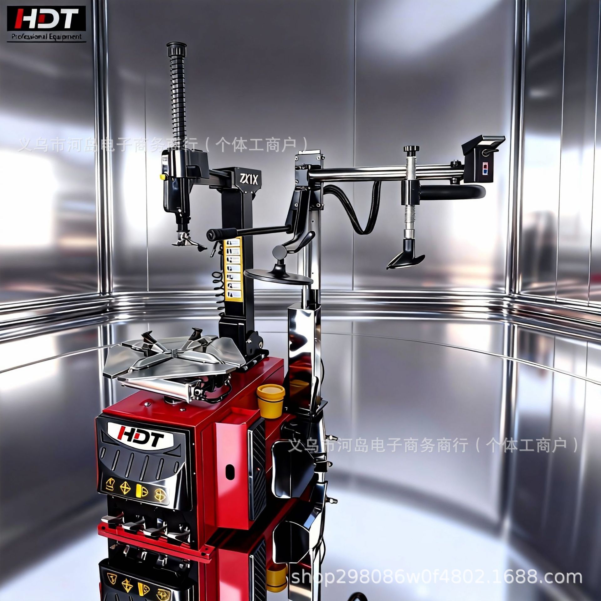 H860全自动汽车轮胎拆装机三点压胎后仰式辅助臂拆胎机防爆胎克星