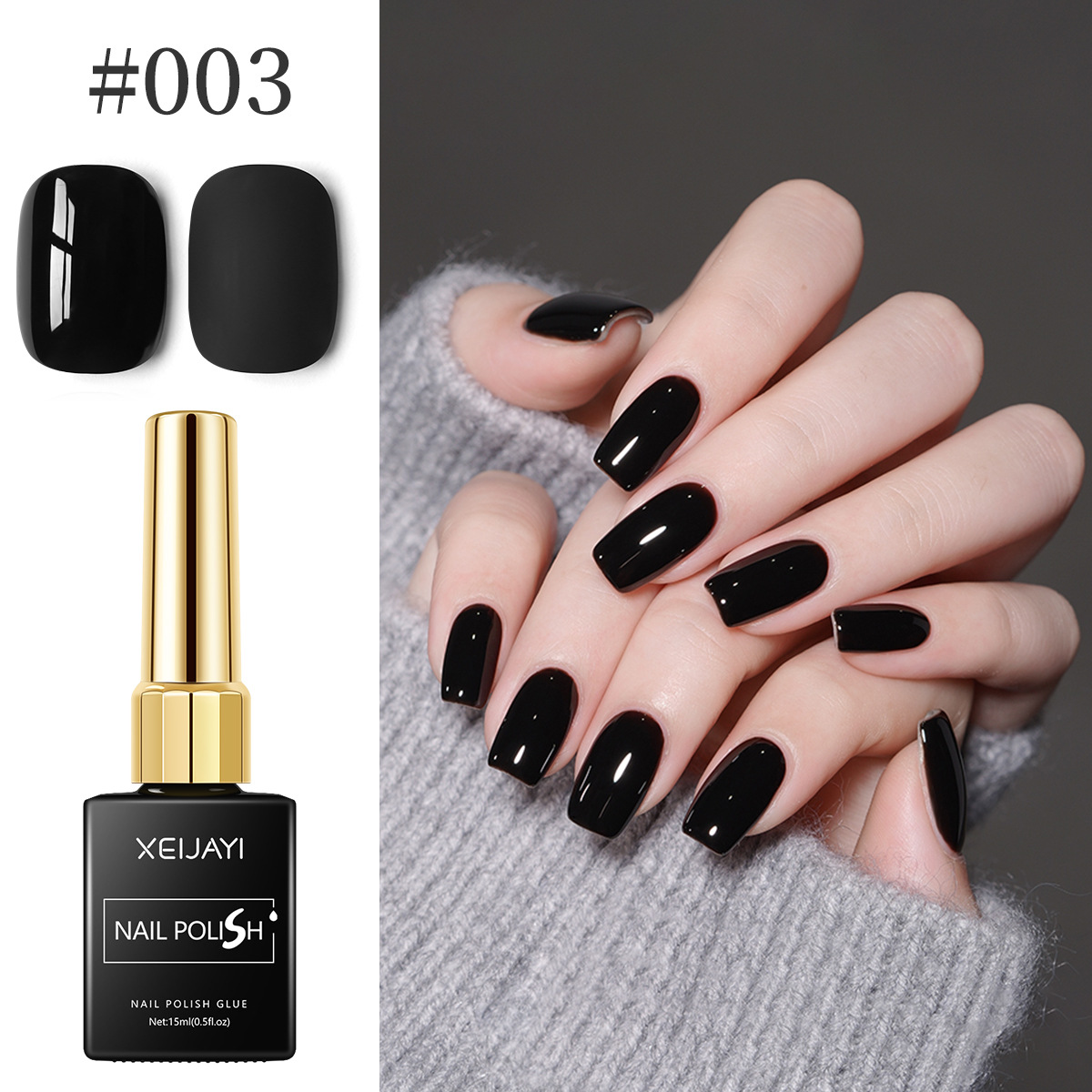 Serie clásica de pegamento de manica 2025 nuevo temperamento blanco puro negro puro para la manicura