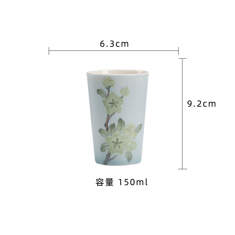 Tea cup, ceramic small modern set handmade, Cola, simple and elegant design, Chinese style