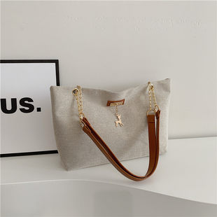 Retro winter one-shoulder bag, universal brand capacious shoulder bag