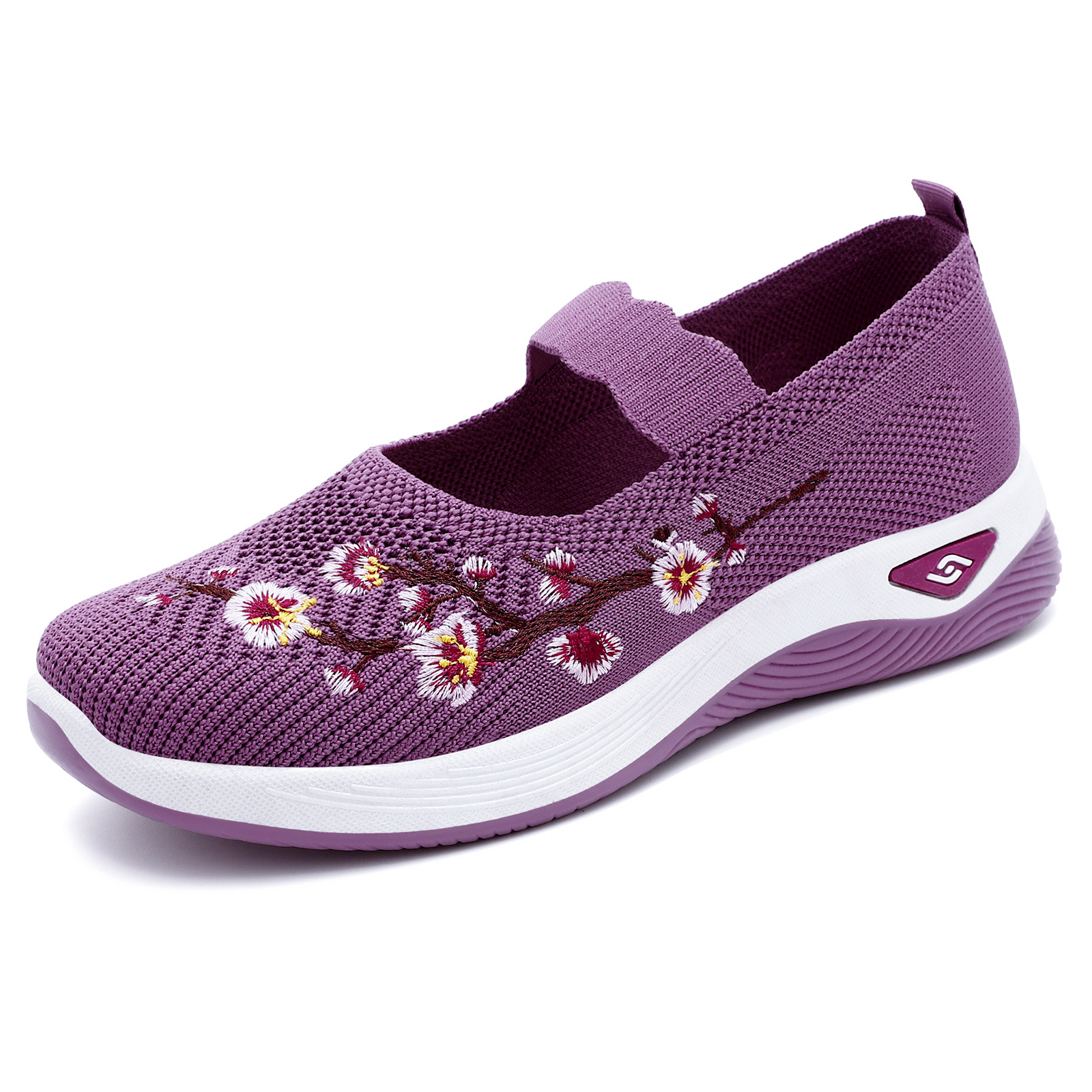 Zapatos de tela estilo Pekín antiguo para mujer, novedad de verano 2026, mocasines casuales sin cordones para damas, zapatos para mamá. image 8