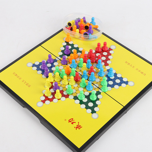 Magnetic chess, Chinese chess, flying chess, checkers, backgammon, beast chess, folding children's educational toys