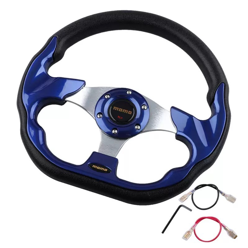 Factory direct sales of car modification steering wheels, racing-style PU steering wheels 13inch racing steering wheels in multiple colors