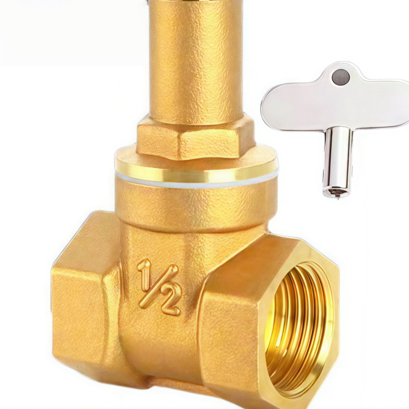 表前阀带锁铜闸阀锁闭闸阀三角锁SZ15W-16T供水项目耐腐蚀设计