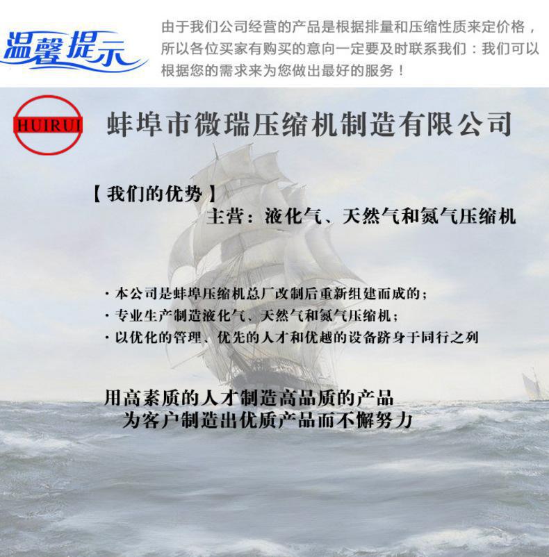 New Ammonia Compressor 2.0 Direct-Connected Special Gas Compressor Piston Refrigeration Air Compressor