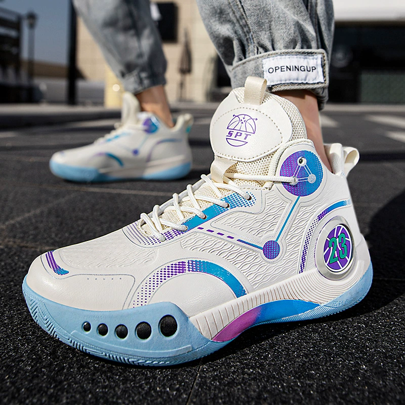 2023 Новая летняя сетчатая дышащая Баскетбольная обувь, спортивная обувь, нескользящая износостойкая воздушная подушка, актуальная Боевая обувь