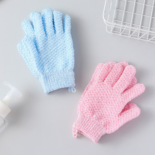 Wholesale scrub mud rub, back rub, bathing and bathing gloves, friendly deep cleaning, durable exfoliating five-finger bath towel