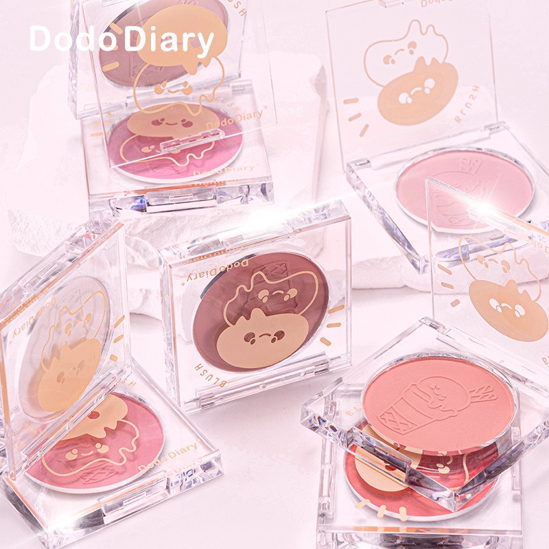 超嫩奶油蜜瓜！单色冰淇淋腮红哑光低饱和度粉色膨胀色蜜桃裸妆