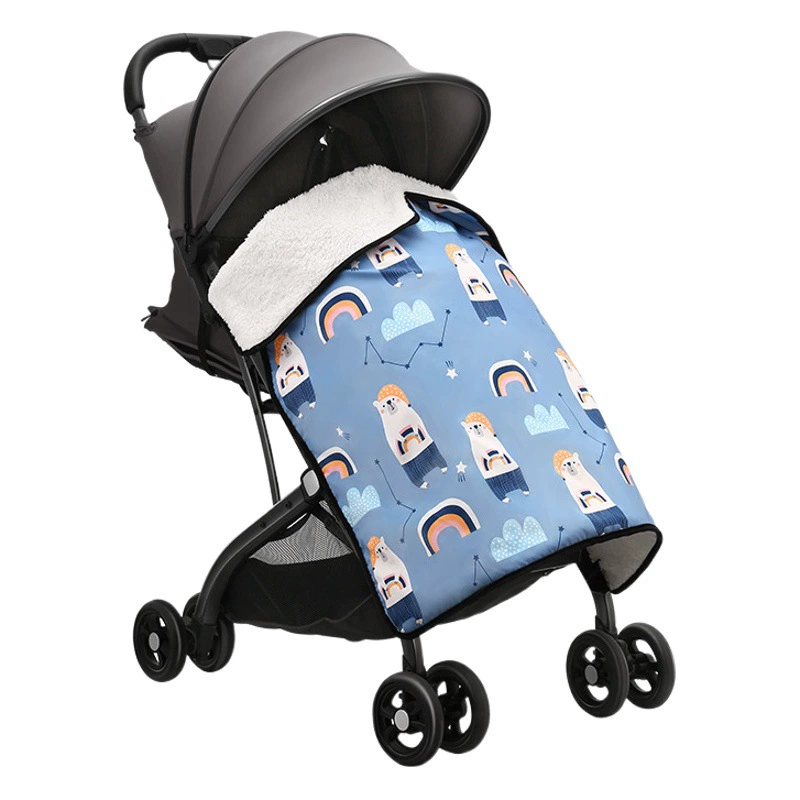 Ветрозащитное одеяло для коляски Одеяло для лобового стекла Детское одеяло Маленькая манжета Водонепроницаемая Легко выходите Детское теплое