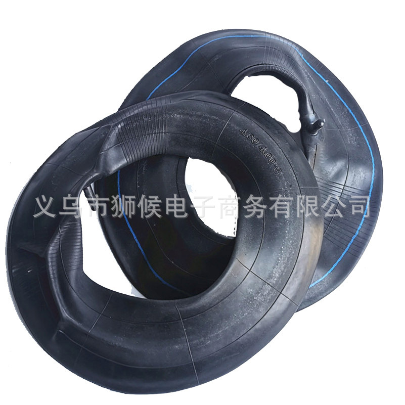 4.00-8 Straight/Bent Mouth Rubber Inner Tube for Handcart, Wheelbarrow, Micro-Tiller Replacement Tire 4.80/400-8 Inner Tube