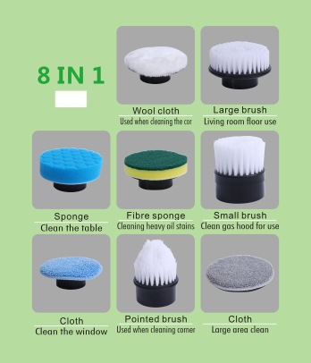 Cepillo de limpieza eléctrico transfronterizo multifuncional automático giratorio retráctil cepillo de baño cepillo de piso cepillo de limpieza fuerte